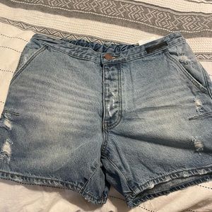 Man one teaspoon denim shorts